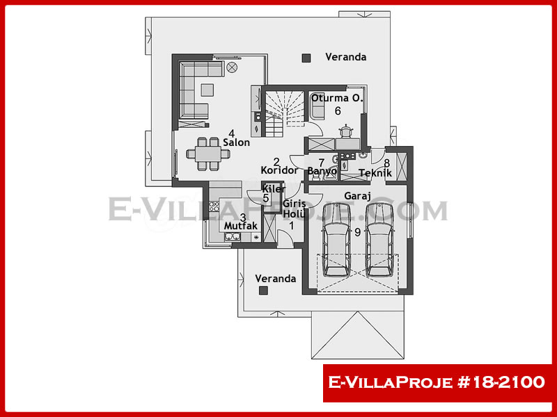 Ev Villa Proje #18 - 2100 Galeri Görseli 2
