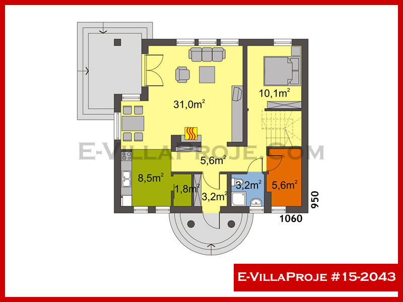 Ev Villa Proje #15 - 2043 Galeri Görseli 2