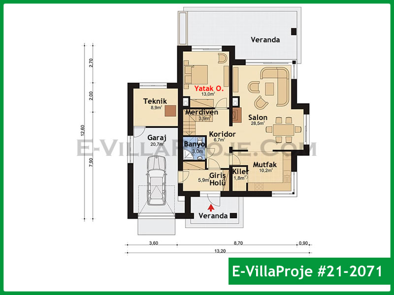 Ev Villa Proje #21 - 2071 Galeri Görseli 2