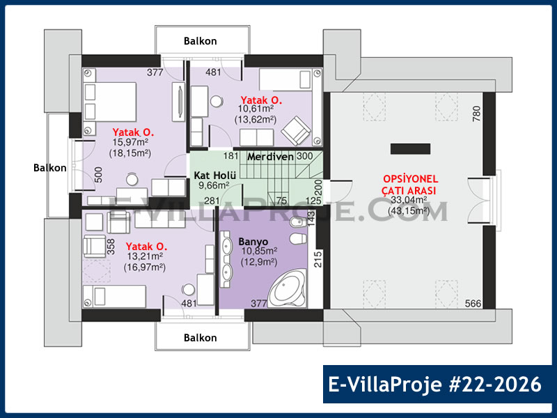 Ev Villa Proje #22 - 2026 Galeri Görseli 3