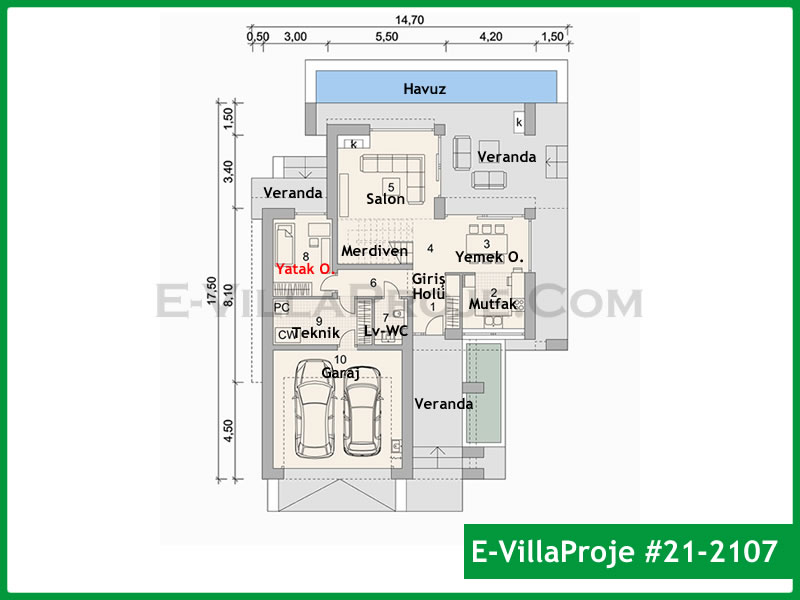 Ev Villa Proje #21 - 2107 Galeri Görseli 2