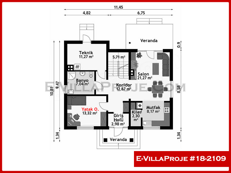 Ev Villa Proje #18 - 2109 Galeri Görseli 2