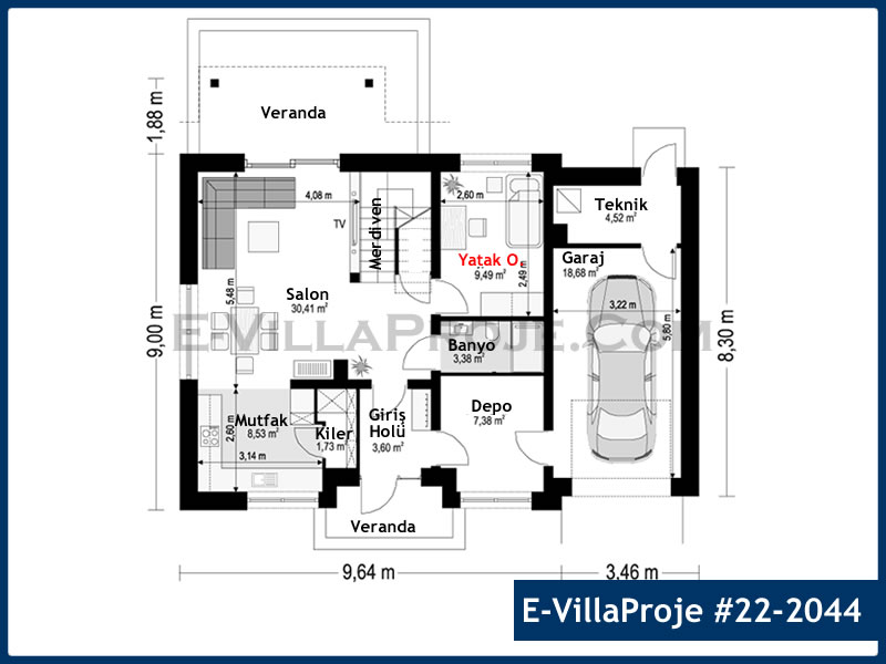 Ev Villa Proje #22 - 2044 Galeri Görseli 2