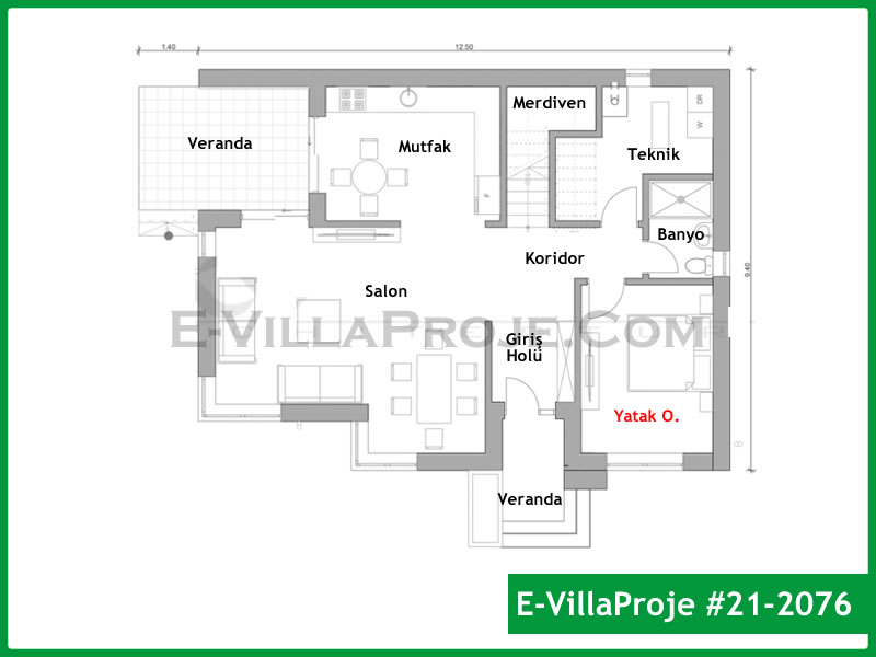 Ev Villa Proje #21 - 2076 Galeri Görseli 2