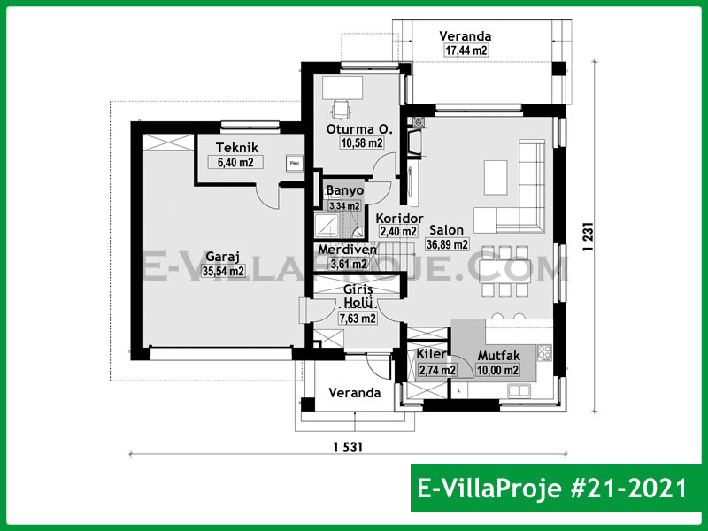 Ev Villa Proje #21 - 2021 Galeri Görseli 2