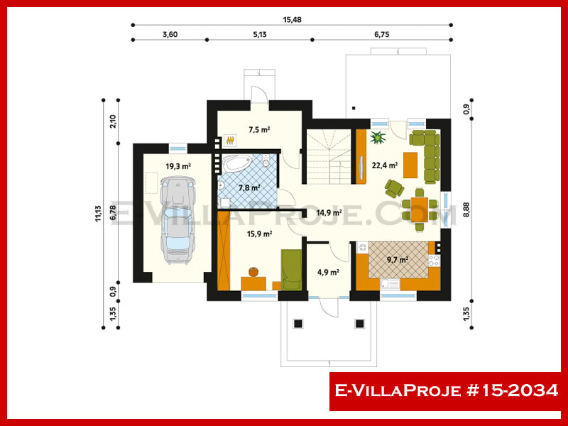 Ev Villa Proje #15 - 2034 Galeri Görseli 2