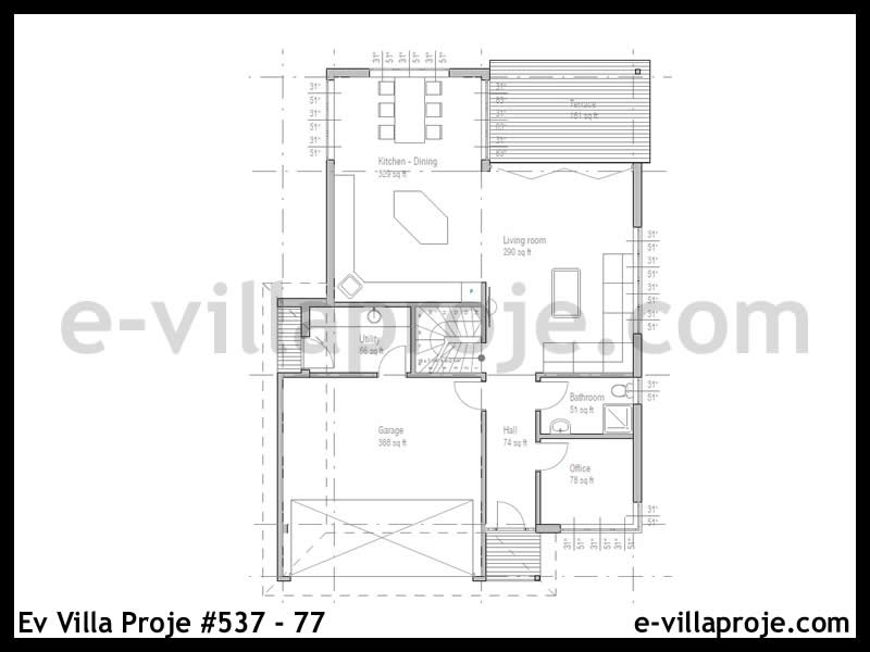 Ev Villa Proje #537 - 77 Galeri Görseli 2