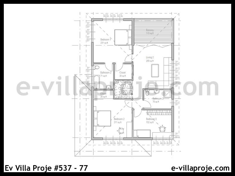 Ev Villa Proje #537 - 77 Galeri Görseli 3