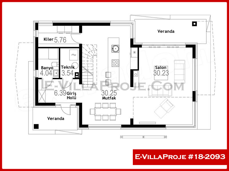 Ev Villa Proje #18 - 2093 Galeri Görseli 2