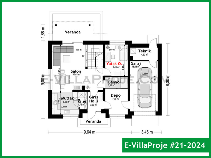 Ev Villa Proje #21 - 2024 Galeri Görseli 2