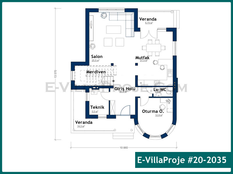 Ev Villa Proje #20 - 2035 Galeri Görseli 2