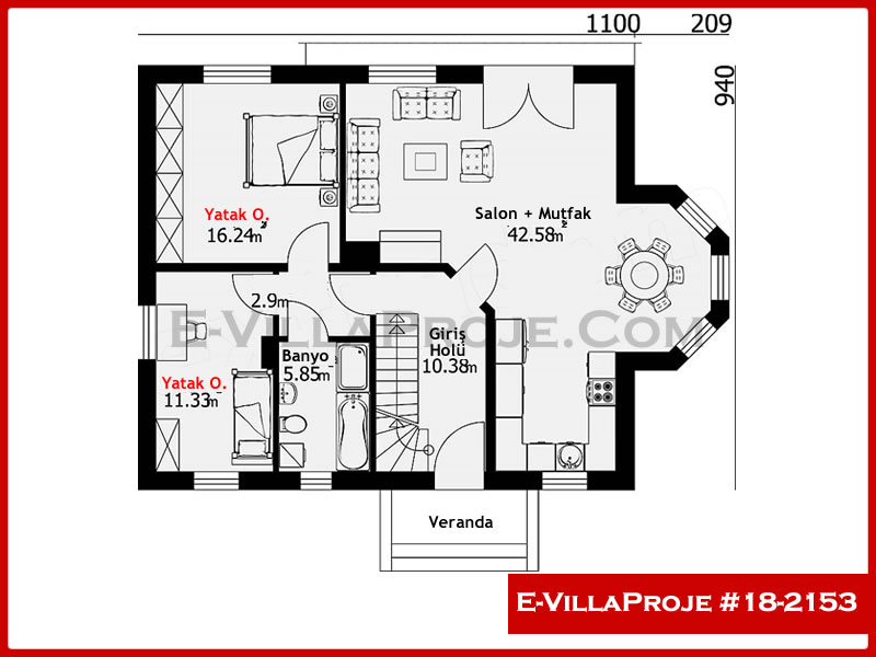 Ev Villa Proje #18 - 2153 Galeri Görseli 2