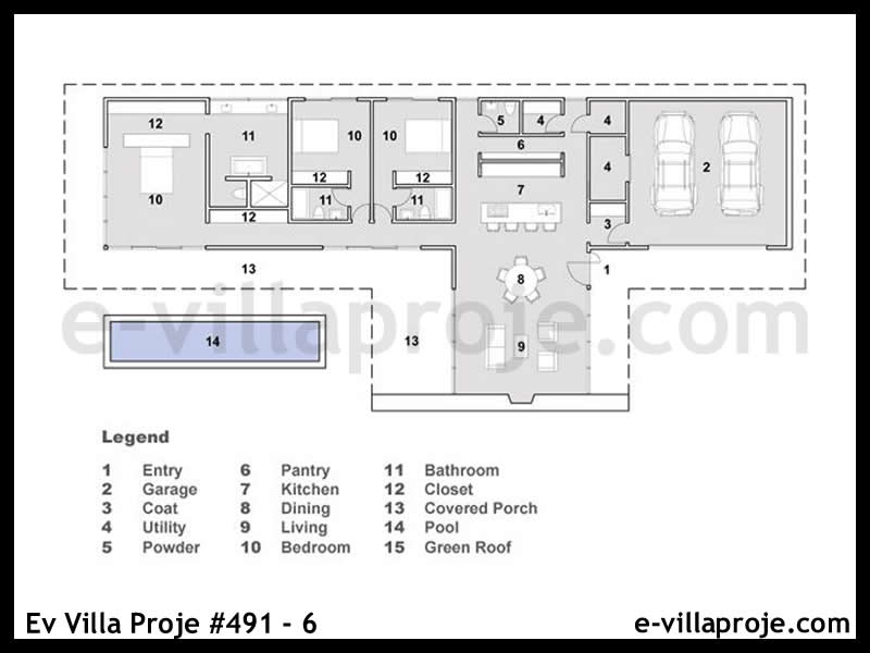 Ev Villa Proje #491 - 6 Galeri Görseli 2