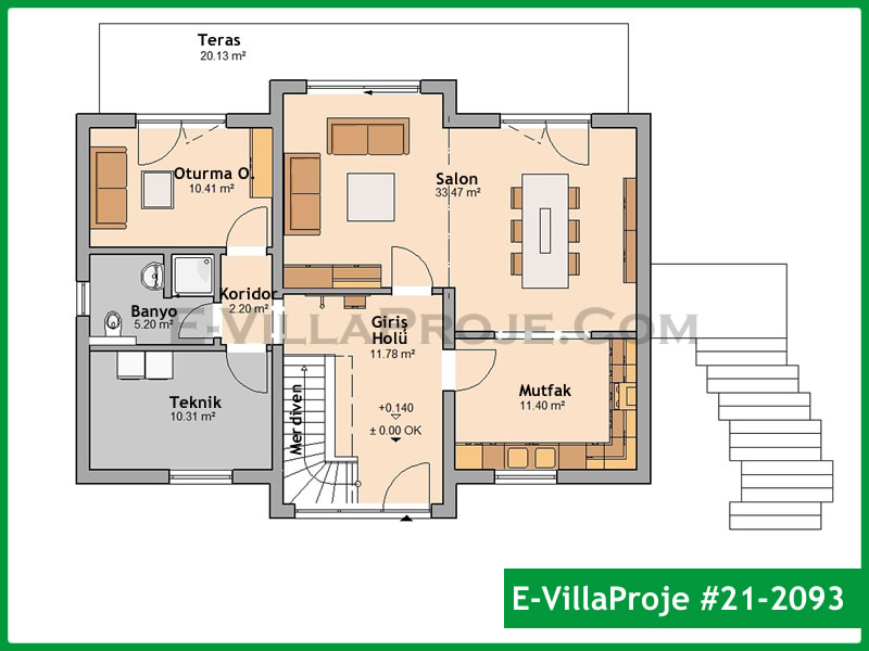 Ev Villa Proje #21 - 2093 Galeri Görseli 2