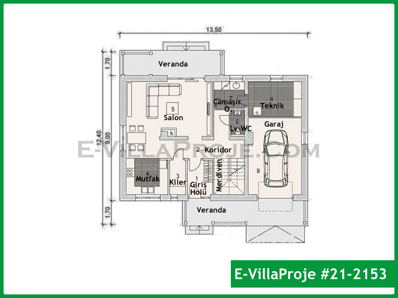 Ev Villa Proje #21 - 2153 Galeri Görseli 2