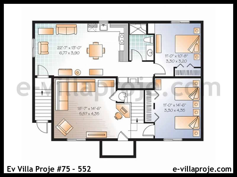 Ev Villa Proje #75 - 552 Galeri Görseli 3