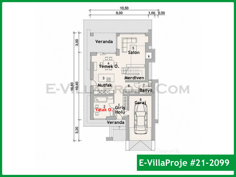 Ev Villa Proje #21 - 2099 Galeri Görseli 2