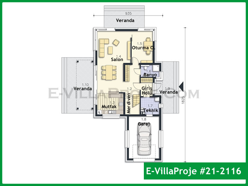 Ev Villa Proje #21 - 2116 Galeri Görseli 2