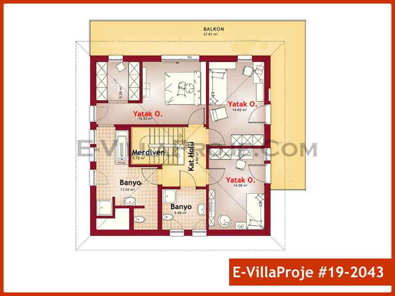 Ev Villa Proje #19 - 2043 Galeri Görseli 3