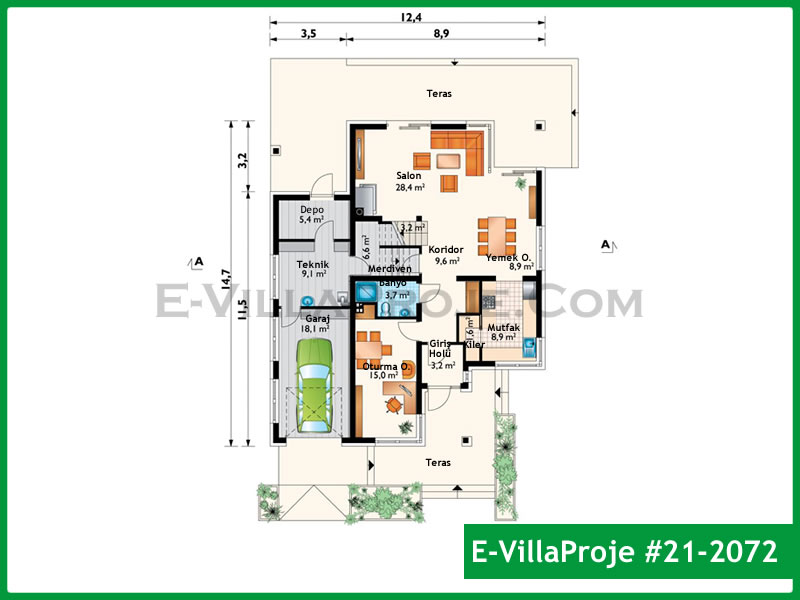 Ev Villa Proje #21 - 2072 Galeri Görseli 2