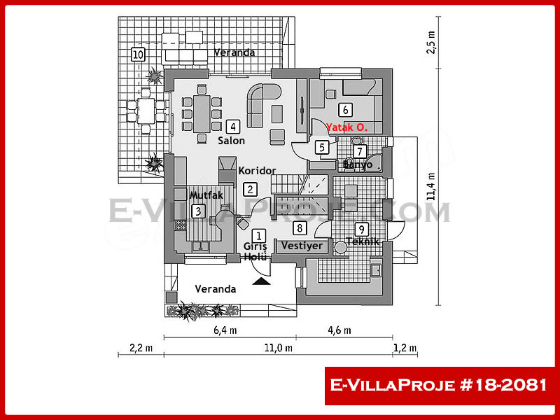 Ev Villa Proje #18 - 2081 Galeri Görseli 2