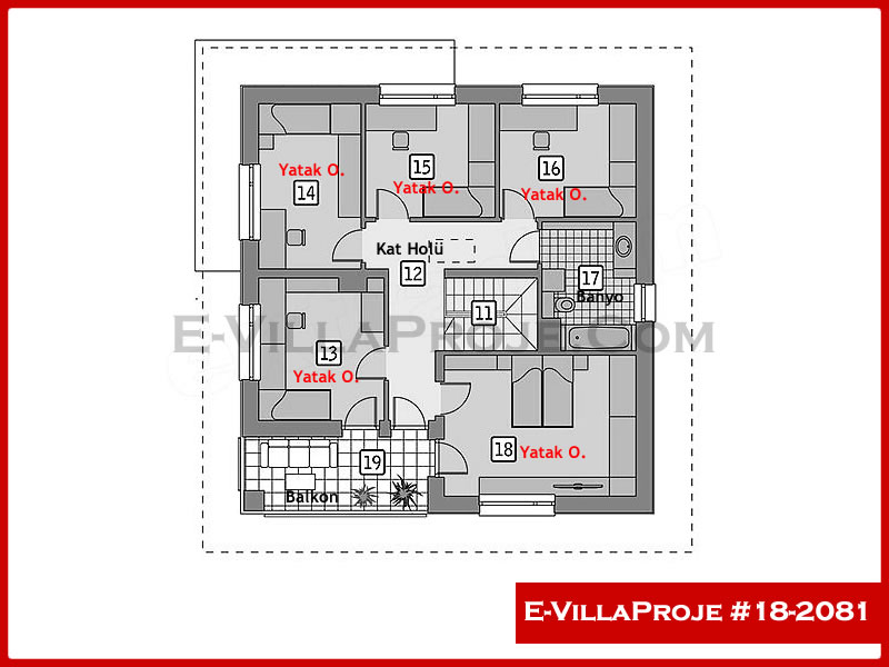Ev Villa Proje #18 - 2081 Galeri Görseli 3