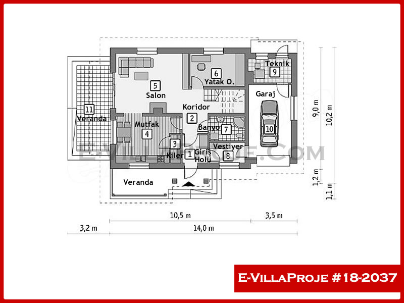 Ev Villa Proje #18 - 2037 Galeri Görseli 2