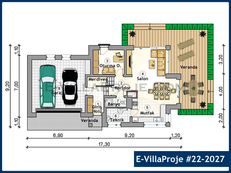 Ev Villa Proje #22 - 2027 Galeri Görseli 2
