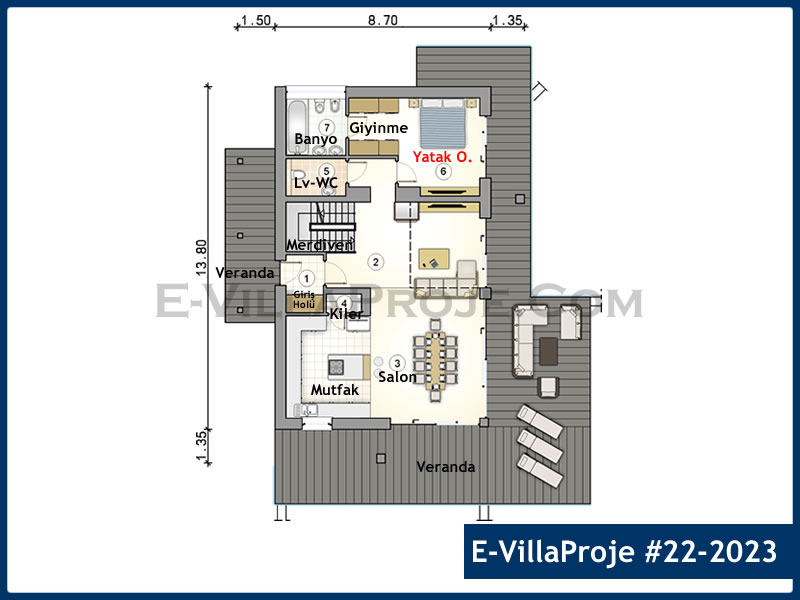 Ev Villa Proje #22 - 2023 Galeri Görseli 2