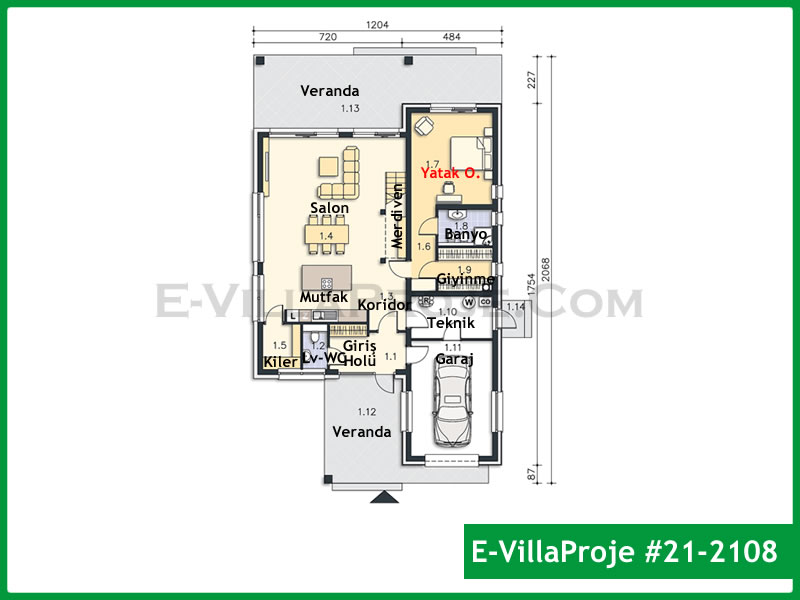 Ev Villa Proje #21 - 2108 Galeri Görseli 2