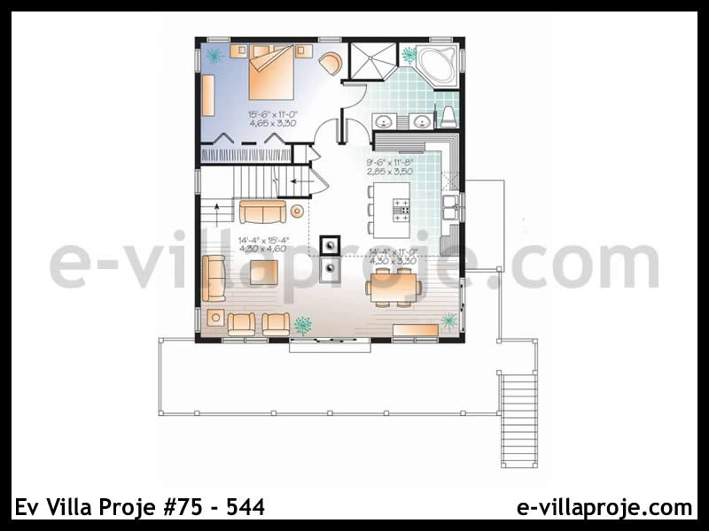 Ev Villa Proje #75 - 544 Galeri Görseli 2