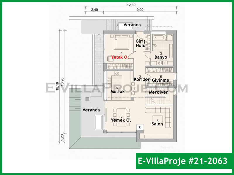 Ev Villa Proje #21 - 2063 Galeri Görseli 2