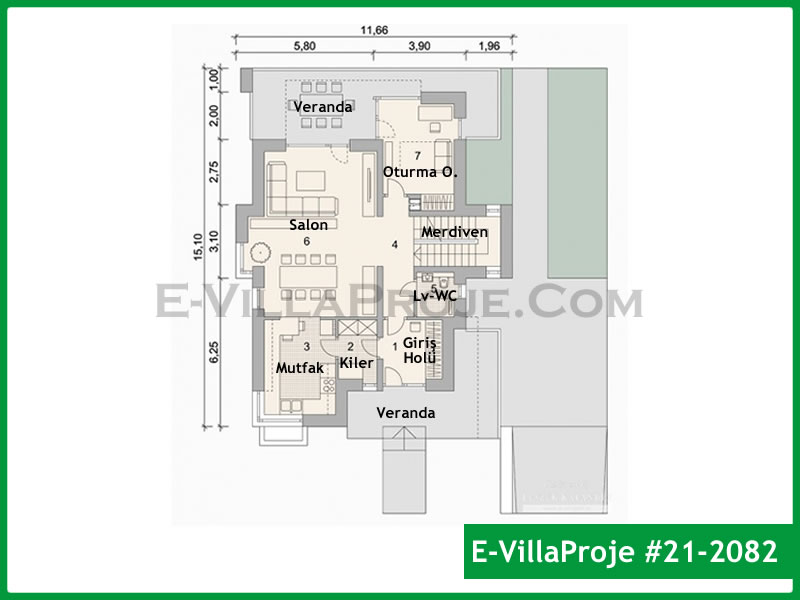 Ev Villa Proje #21 - 2082 Galeri Görseli 2