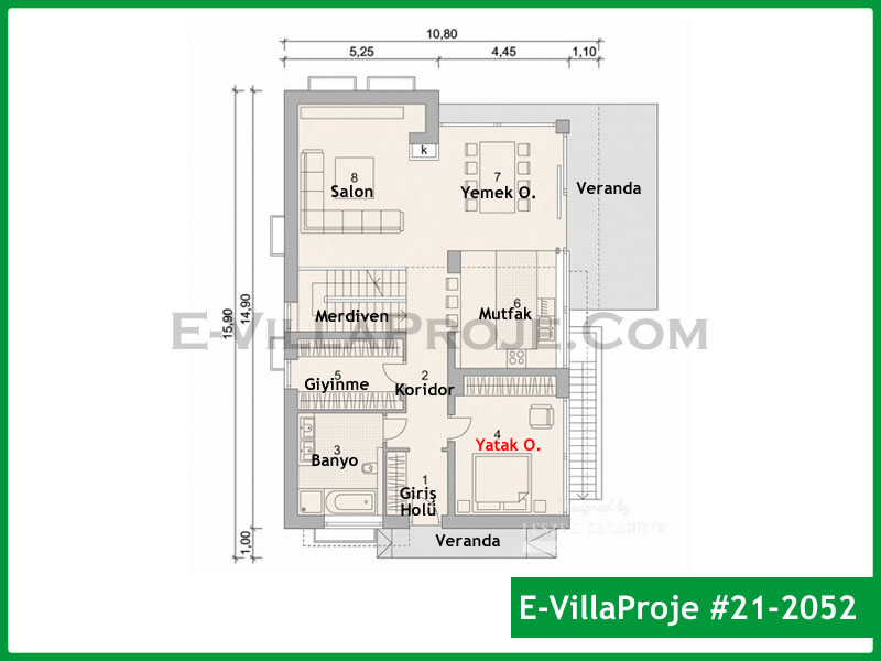 Ev Villa Proje #21 - 2052 Galeri Görseli 2