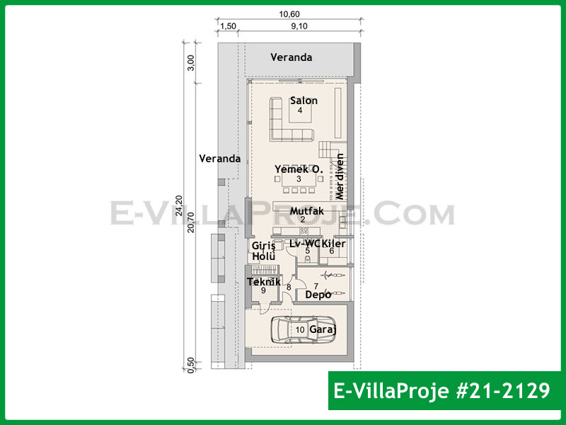Ev Villa Proje #21 - 2129 Galeri Görseli 2