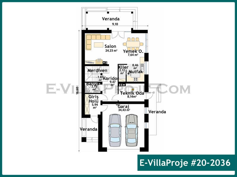 Ev Villa Proje #20 - 2036 Galeri Görseli 2