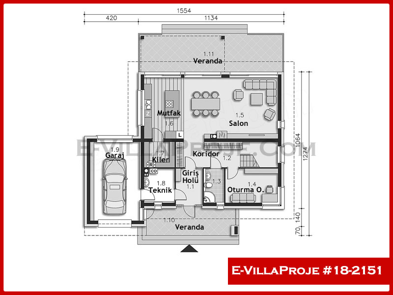 Ev Villa Proje #18 - 2151 Galeri Görseli 2