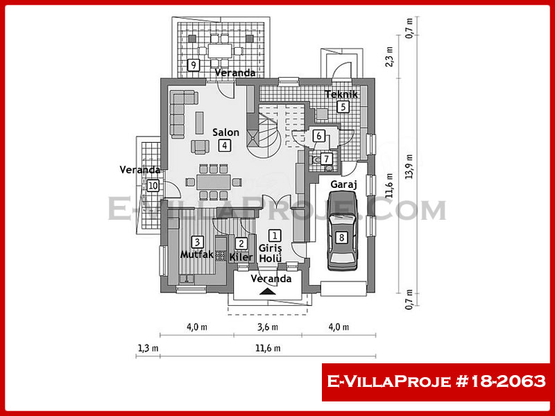 Ev Villa Proje #18 - 2063 Galeri Görseli 2