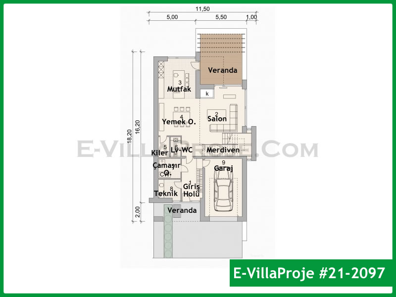 Ev Villa Proje #21 - 2097 Galeri Görseli 2