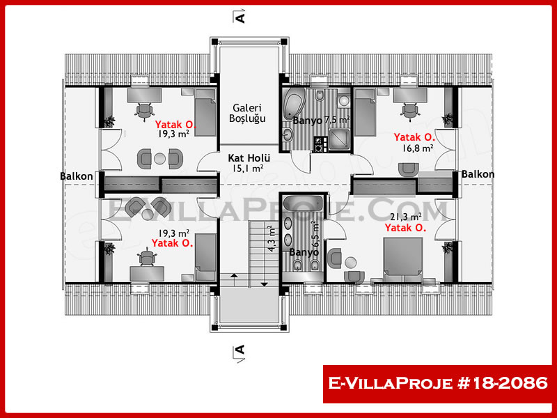 Ev Villa Proje #18 - 2086 Galeri Görseli 3