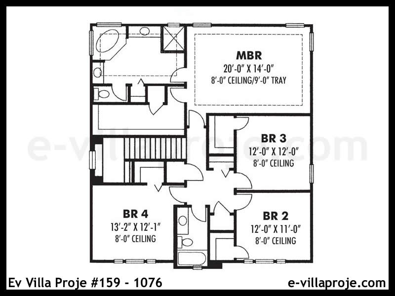 Ev Villa Proje #159 - 1076 Galeri Görseli 3