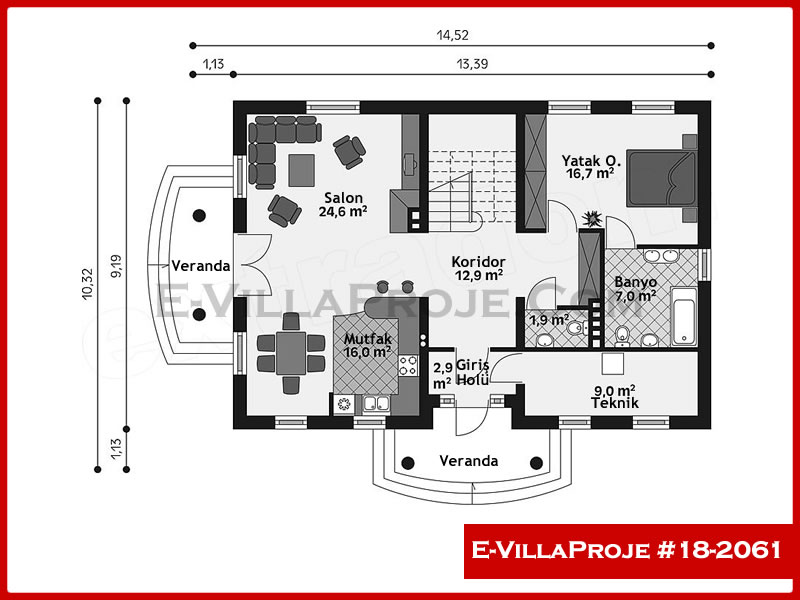 Ev Villa Proje #18 - 2061 Galeri Görseli 2