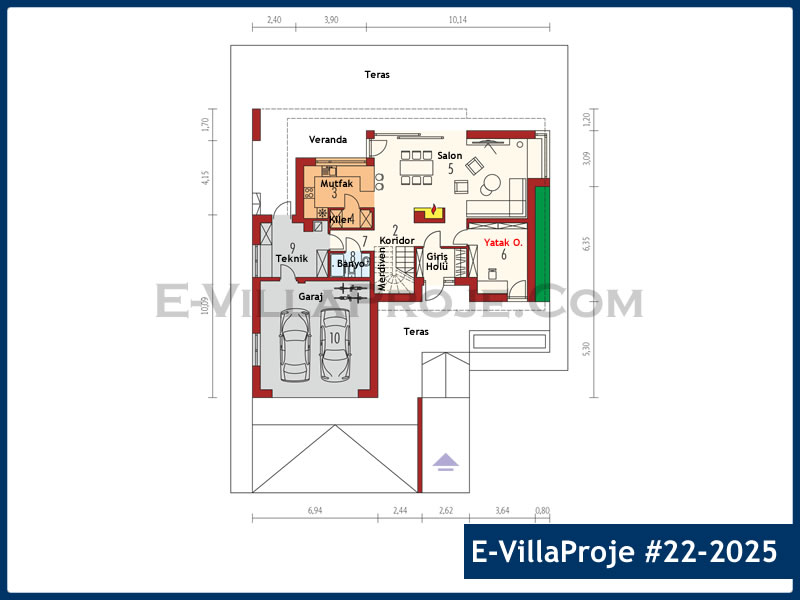 Ev Villa Proje #22 - 2025 Galeri Görseli 2