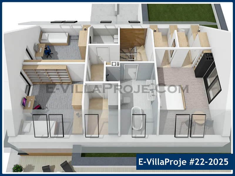Ev Villa Proje #22 - 2025 Galeri Görseli 8