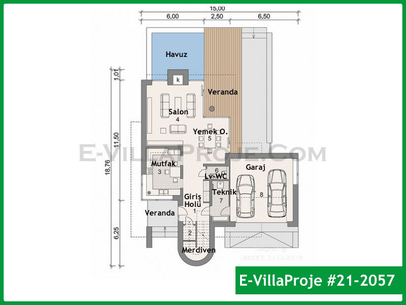 Ev Villa Proje #21 - 2057 Galeri Görseli 2