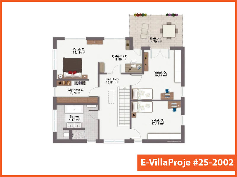 Ev Villa Proje #25 - 2002 Galeri Görseli 3