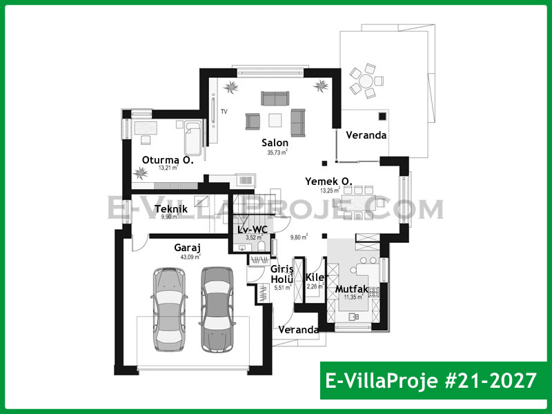 Ev Villa Proje #21 - 2027 Galeri Görseli 2