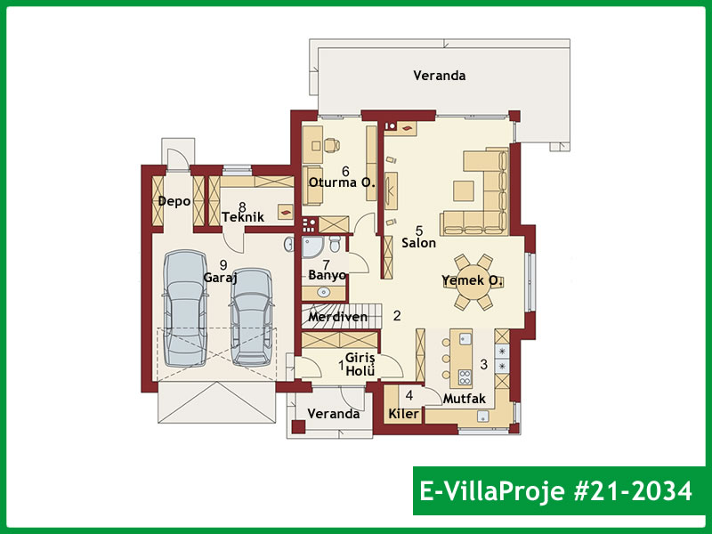 Ev Villa Proje #21 - 2034 Galeri Görseli 2