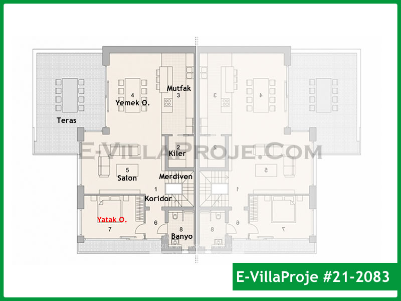 Ev Villa Proje #21 - 2083 Galeri Görseli 2