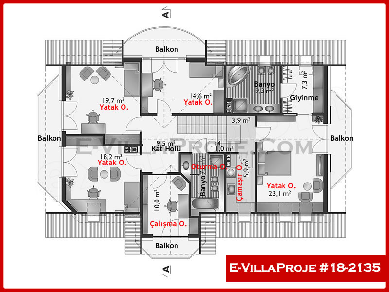 Ev Villa Proje #18 - 2135 Galeri Görseli 3